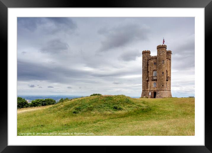 Broadway Tower Framed Mounted Print by Jim Monk