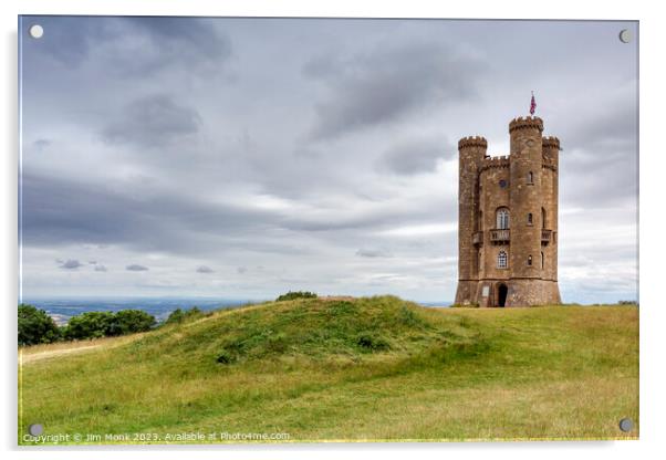 Broadway Tower Acrylic by Jim Monk