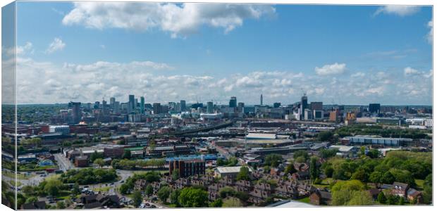 Birmingham Cityscape Canvas Print by Apollo Aerial Photography