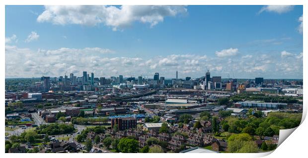Birmingham Cityscape Print by Apollo Aerial Photography