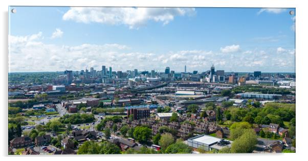 Birmingham City Skyline Acrylic by Apollo Aerial Photography