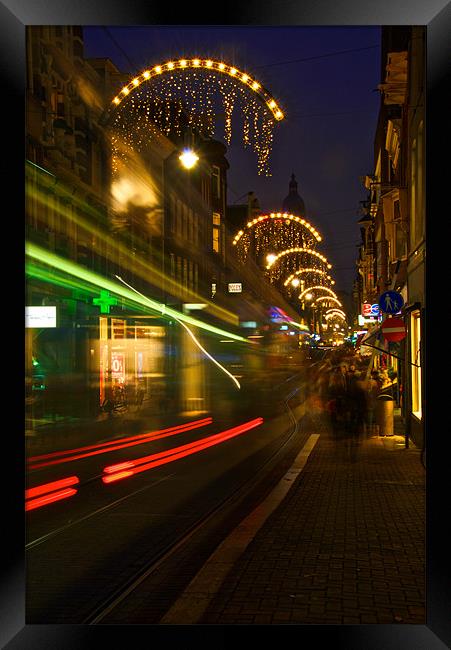 The tram's a blur Framed Print by Jonah Anderson Photography