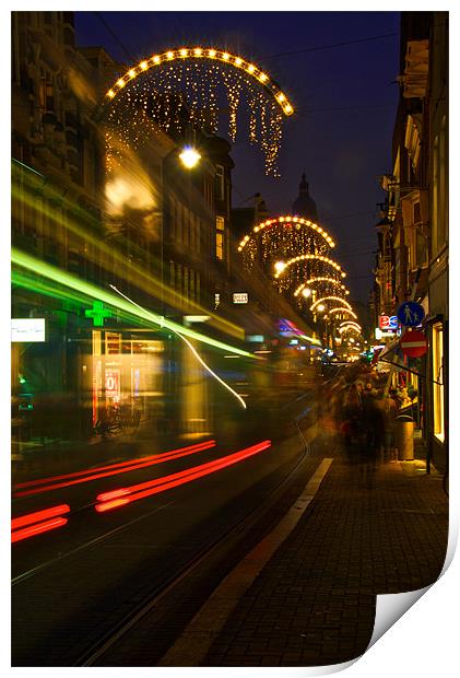 The tram's a blur Print by Jonah Anderson Photography