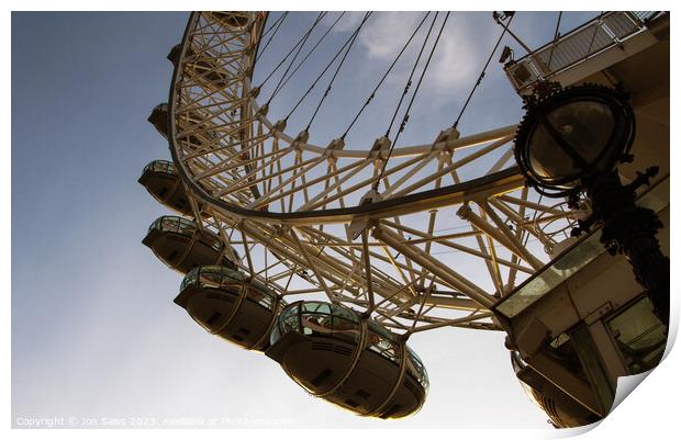 London Eye Print by Jon Saiss