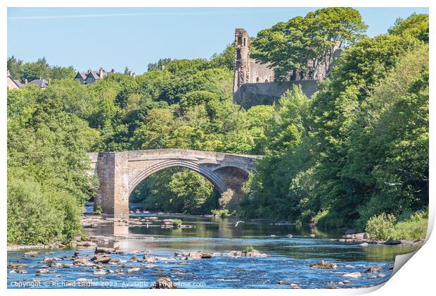 Early Summer Morning At Barnard Castle, Teesdale Print by Richard Laidler