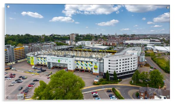 Carrow Road Norwich City FC  Acrylic by Apollo Aerial Photography