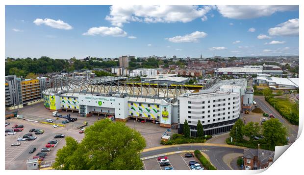 Carrow Road Norwich City FC  Print by Apollo Aerial Photography