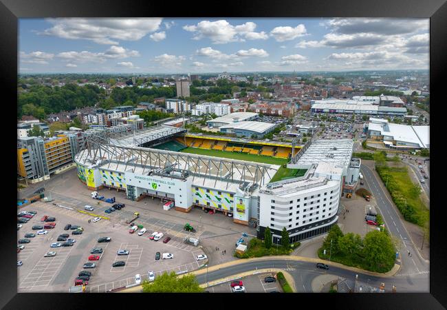Carrow Road Norwich City FC Framed Print by Apollo Aerial Photography