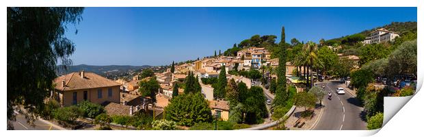 Panoramic Summertime Bliss in Bormes-Les-Mimosas. Print by youri Mahieu