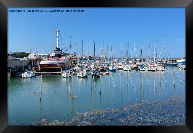 Summer Sunshine at the Marina Framed Print by Jim Jones