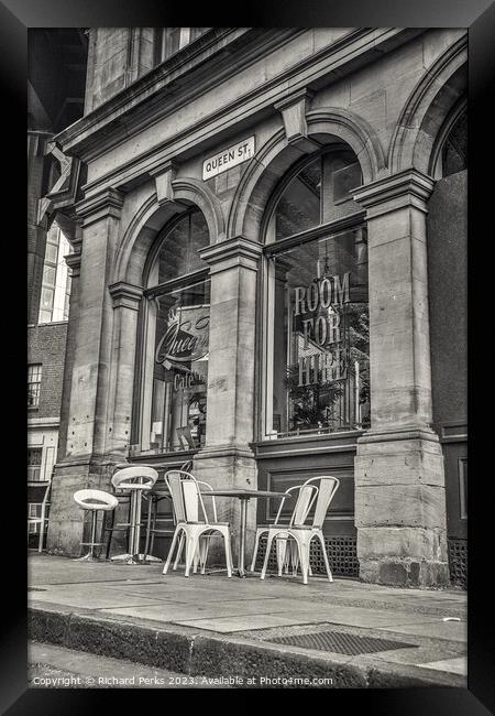 Queen Street Cafe, Newcastle Upon Tyne Framed Print by Richard Perks