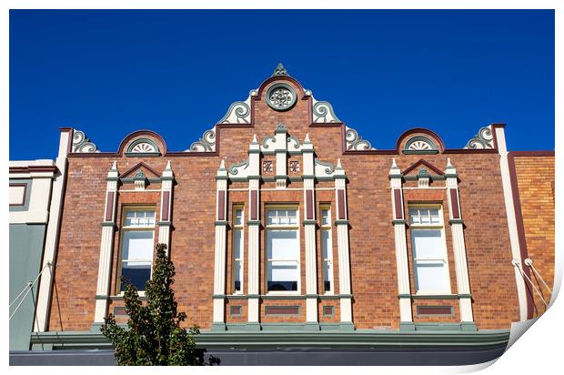 Toowoomba Heritage-Listed Building in Russell Street Print by Antonio Ribeiro