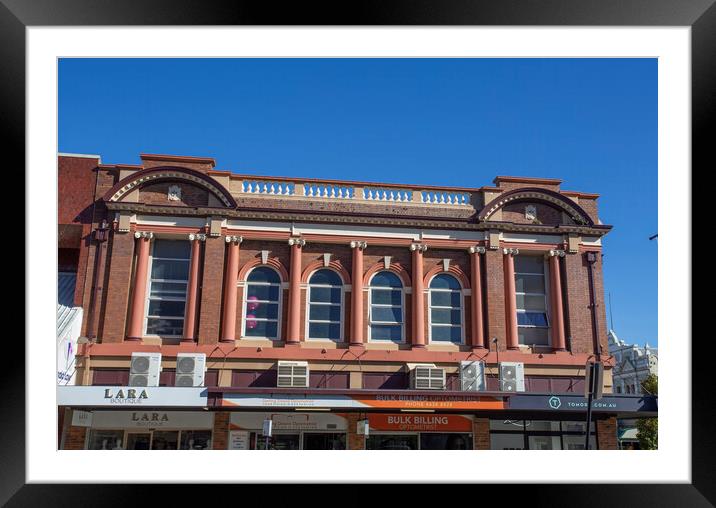 Toowoomba (First) Post Office Building - Ruthven Street Frontage Framed Mounted Print by Antonio Ribeiro