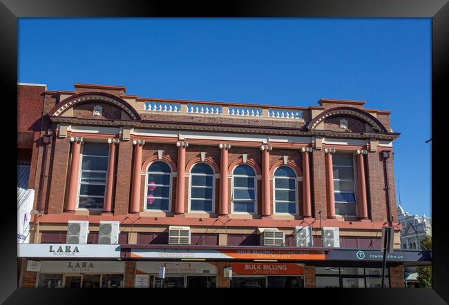 Toowoomba (First) Post Office Building - Ruthven Street Frontage Framed Print by Antonio Ribeiro