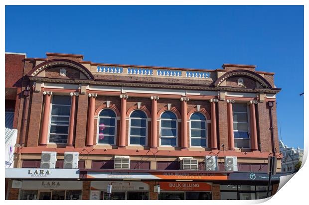 Toowoomba (First) Post Office Building - Ruthven Street Frontage Print by Antonio Ribeiro