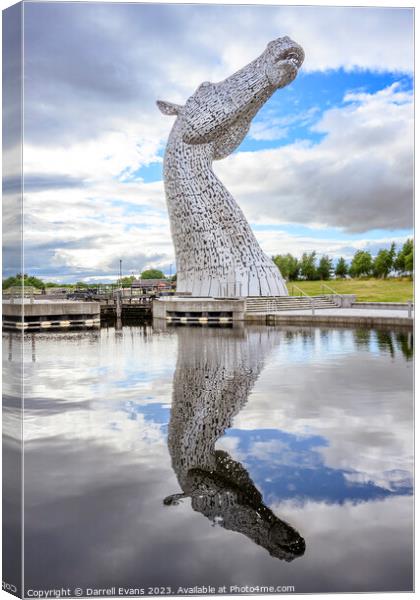The Kelpies Canvas Print by Darrell Evans