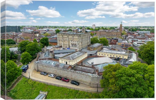 Norwich Castle Canvas Print by Apollo Aerial Photography