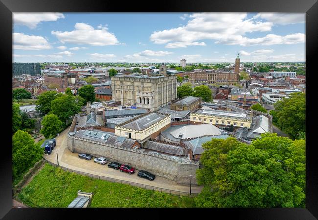Norwich Castle Framed Print by Apollo Aerial Photography