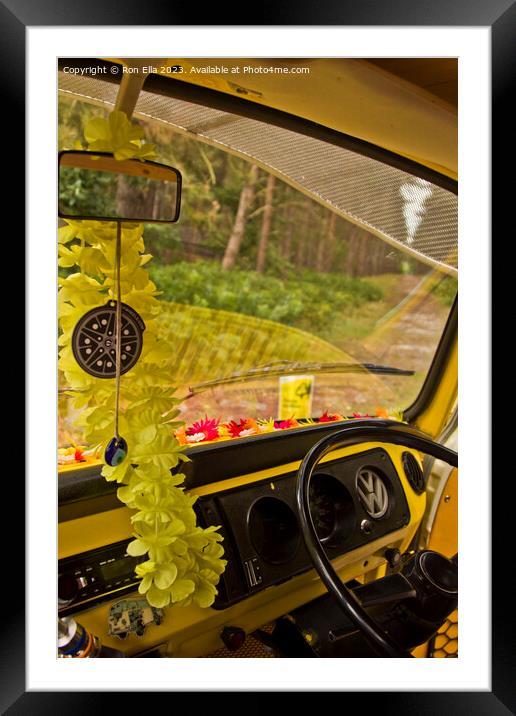 Driving into the Wild Framed Mounted Print by Ron Ella