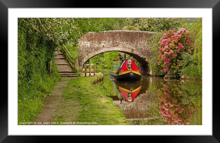Canal use Framed Mounted Print by Jon Saiss