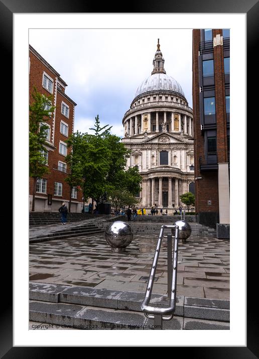 St.Pauls Framed Mounted Print by Clive Wells