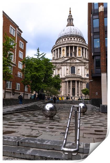 St.Pauls Print by Clive Wells