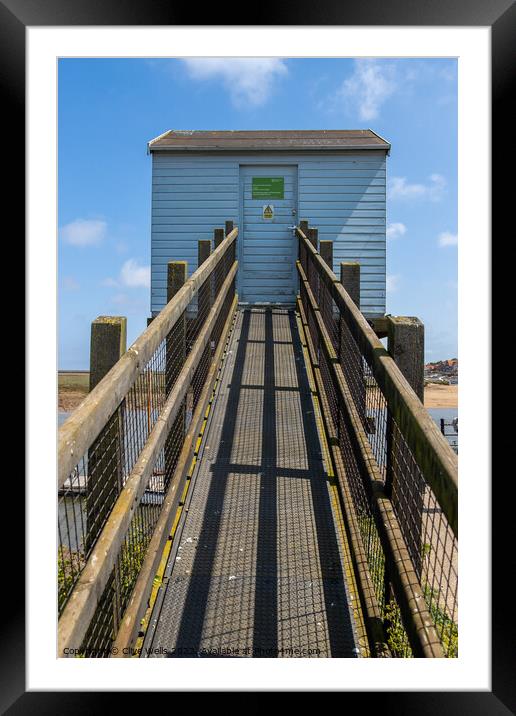 Walkway to the monitring station Framed Mounted Print by Clive Wells