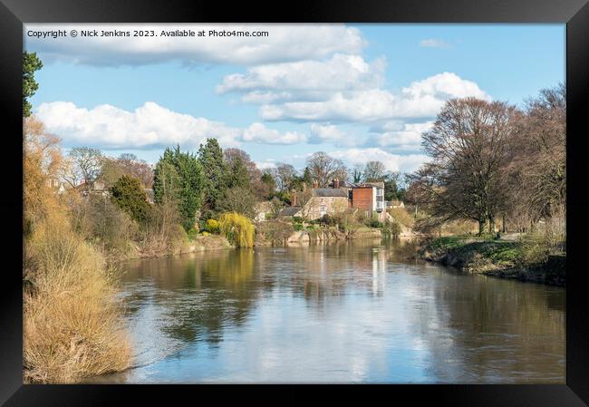 River Wye at Hereford Framed Print by Nick Jenkins
