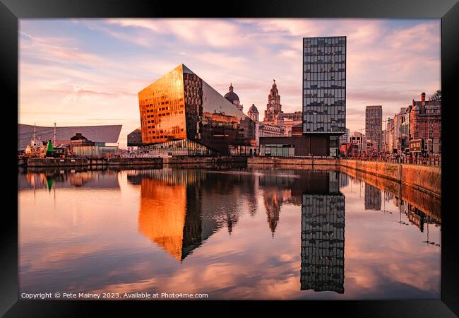 Royal Liver Building Framed Print by Pete Mainey
