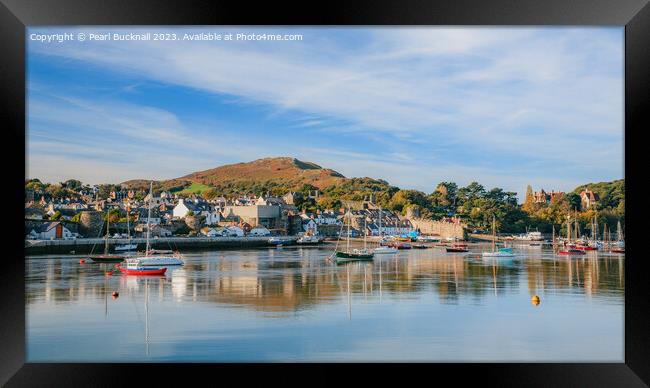 Harbour on Conwy River Wales Coast Framed Print by Pearl Bucknall