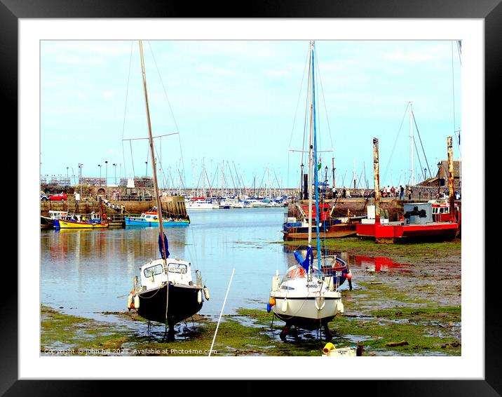 Serenity in Brixham Framed Mounted Print by john hill