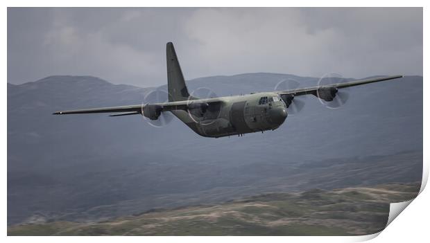 The Last of the RAF C130 J's Print by Rory Trappe