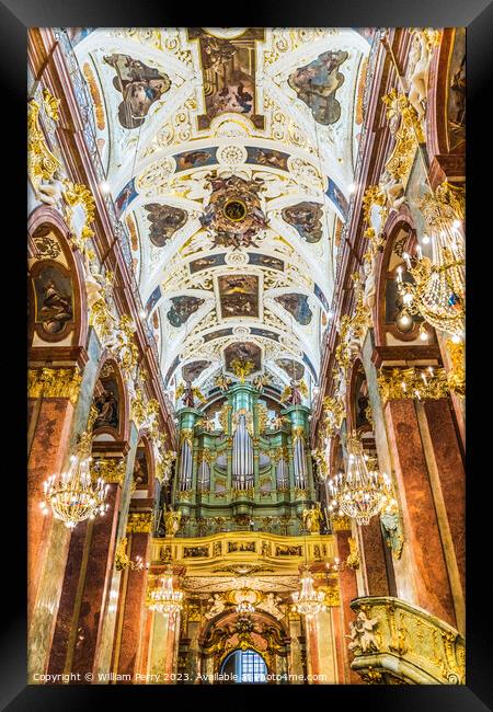 Back Jasna Gora New Basilica Black Madonna Home Czestochowy Pola Framed Print by William Perry