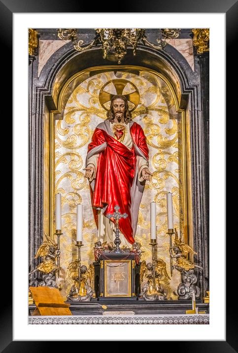 Jesus Sacred Heart Jasna Gora New Basilica Czestochowy Poland Framed Mounted Print by William Perry