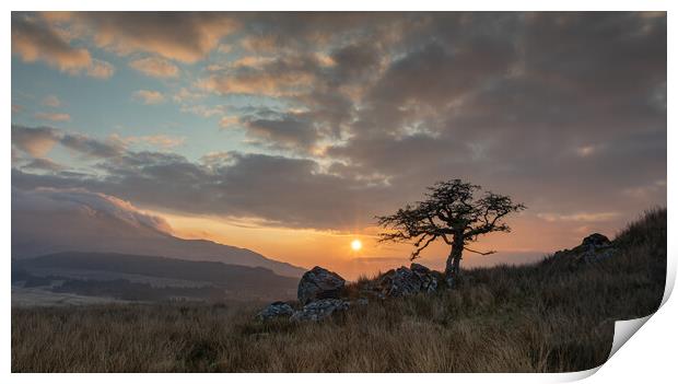 Sunrise in Snowdonia Print by Rory Trappe