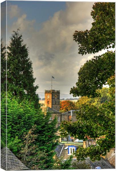 Town House through the trees Canvas Print by Tom Gomez