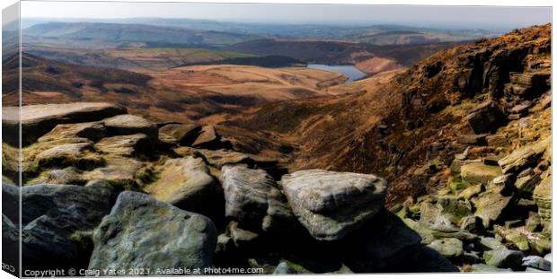 Kinder Downfall Peak District Canvas Print by Craig Yates