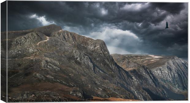 ABOVE WESTER ROSS IN THE SCOTTISH HIGHLANDS Canvas Print by Tony Sharp LRPS CPAGB