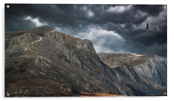 ABOVE WESTER ROSS IN THE SCOTTISH HIGHLANDS Acrylic by Tony Sharp LRPS CPAGB