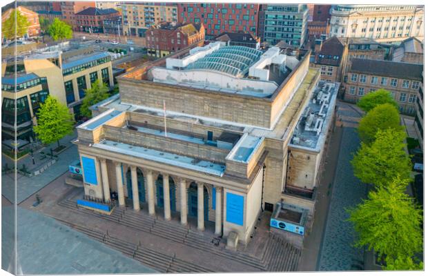 Sheffield City Hall Canvas Print by Apollo Aerial Photography