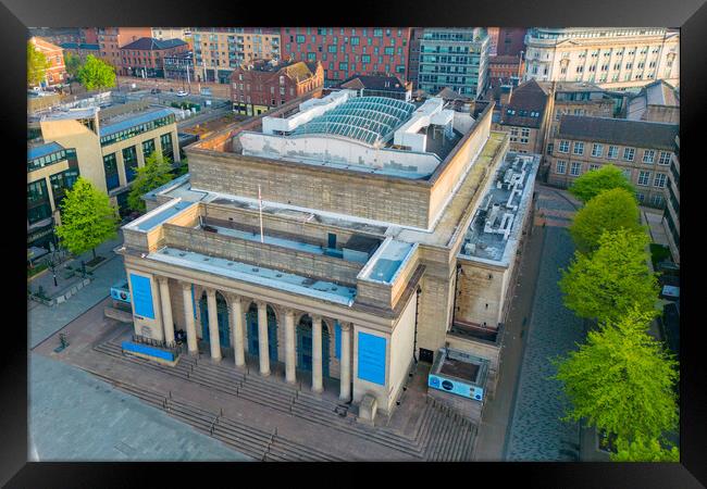 Sheffield City Hall Framed Print by Apollo Aerial Photography
