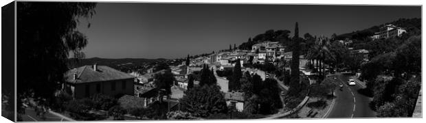Panoramic Summertime Bliss in Bormes-Les-Mimosas i Canvas Print by youri Mahieu