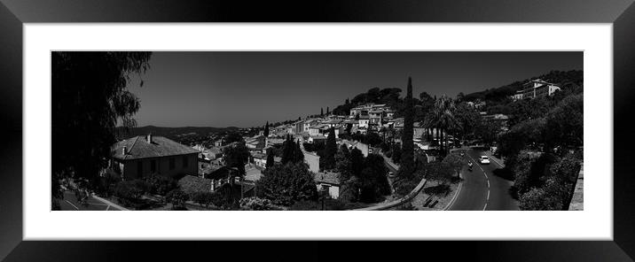 Panoramic Summertime Bliss in Bormes-Les-Mimosas i Framed Mounted Print by youri Mahieu