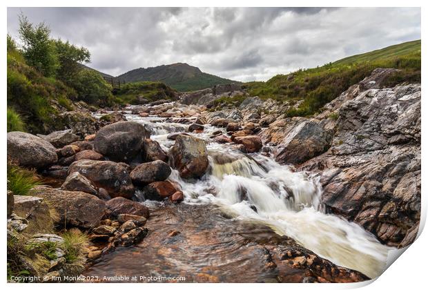 Sannox Burn, Isle Of Arran Print by Jim Monk