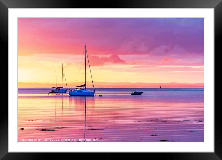 Lamlash Sunrise on the Isle Of Arran Framed Mounted Print by Jim Monk
