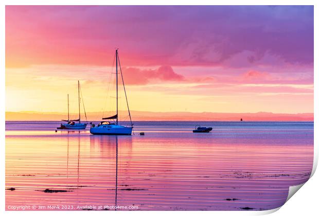 Lamlash Sunrise on the Isle Of Arran Print by Jim Monk