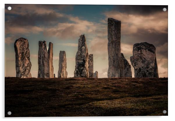 Callanish Standing Stones at Sunrise Acrylic by John Frid