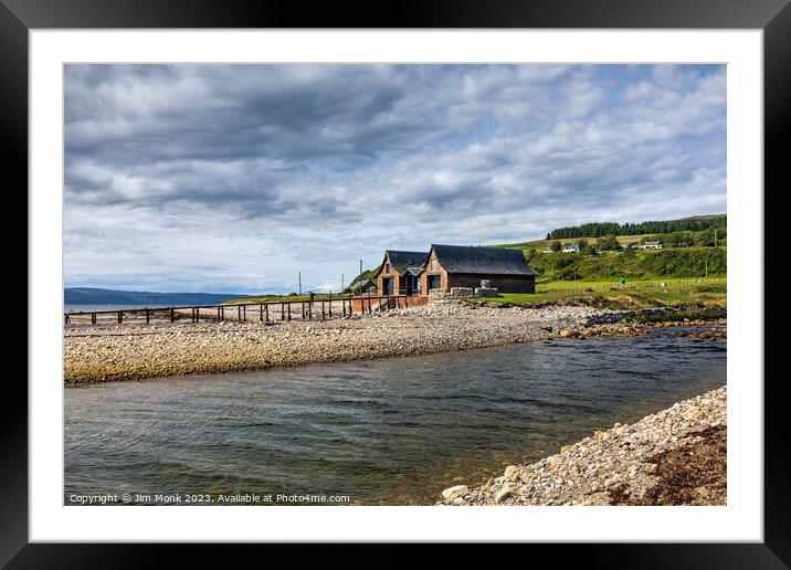 Victorian Boathouse, Isle of Arran Framed Mounted Print by Jim Monk