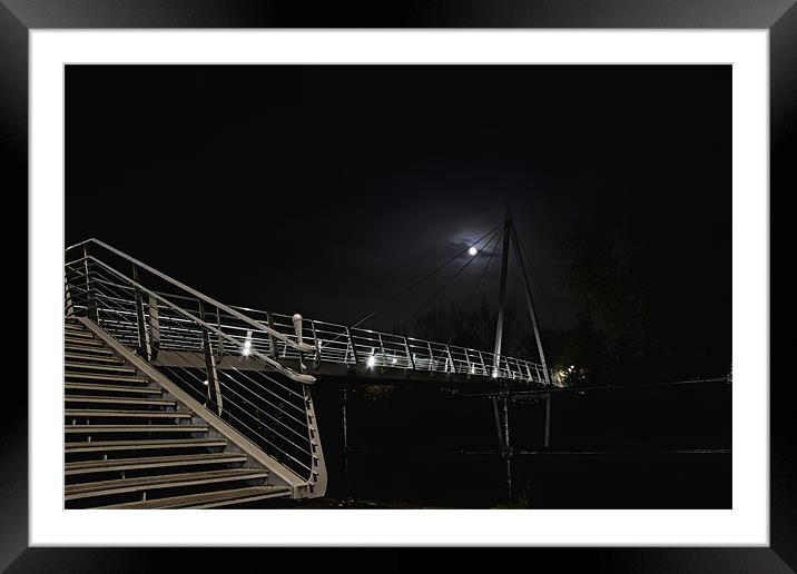 full moon bridge Framed Mounted Print by Northeast Images