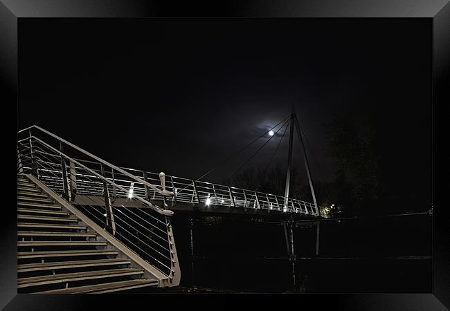 full moon bridge Framed Print by Northeast Images